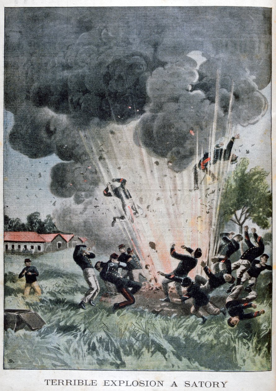 Frygtelig eksplosion ved Satory, Frankrig, 1902 af Unbekannt