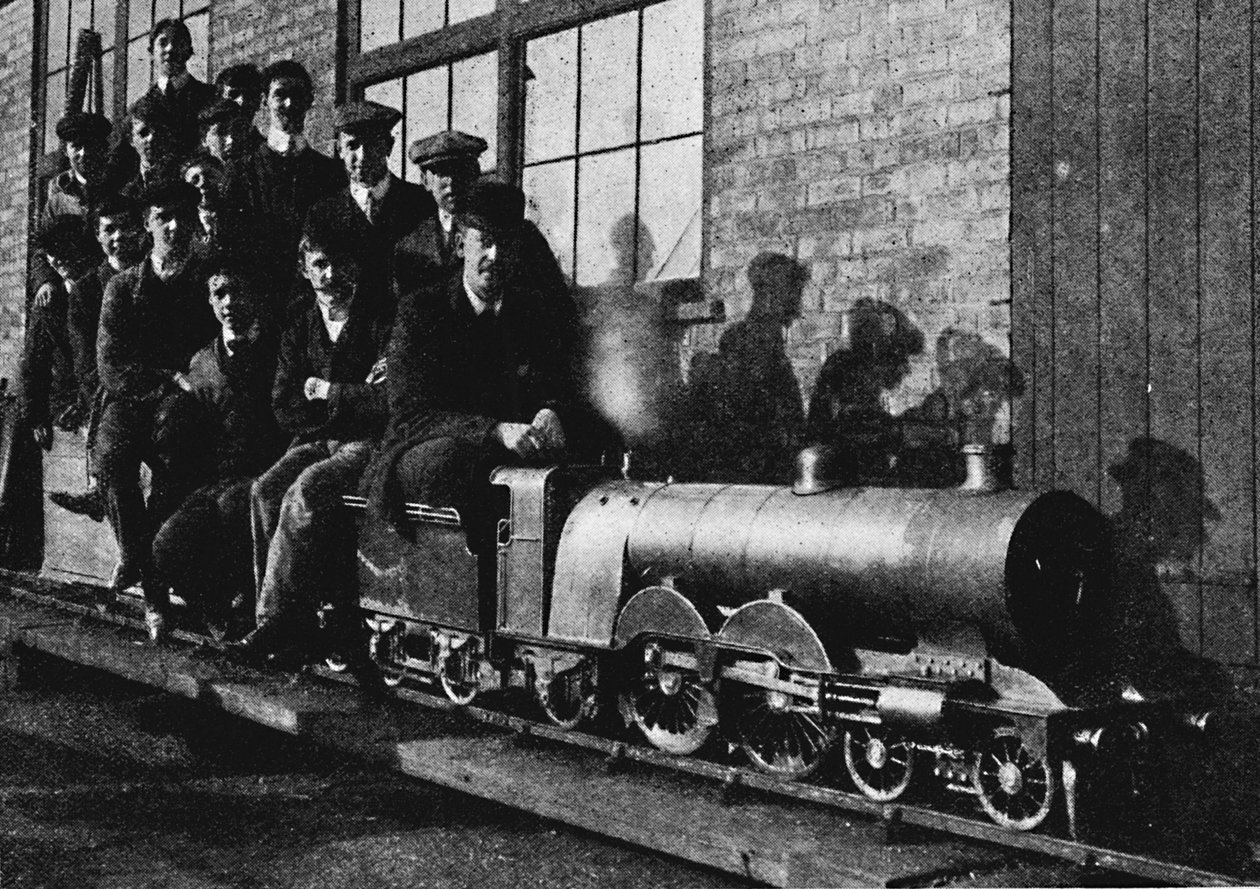 Test af en miniature atlantisk motor i Northampton, 1926 af Unbekannt