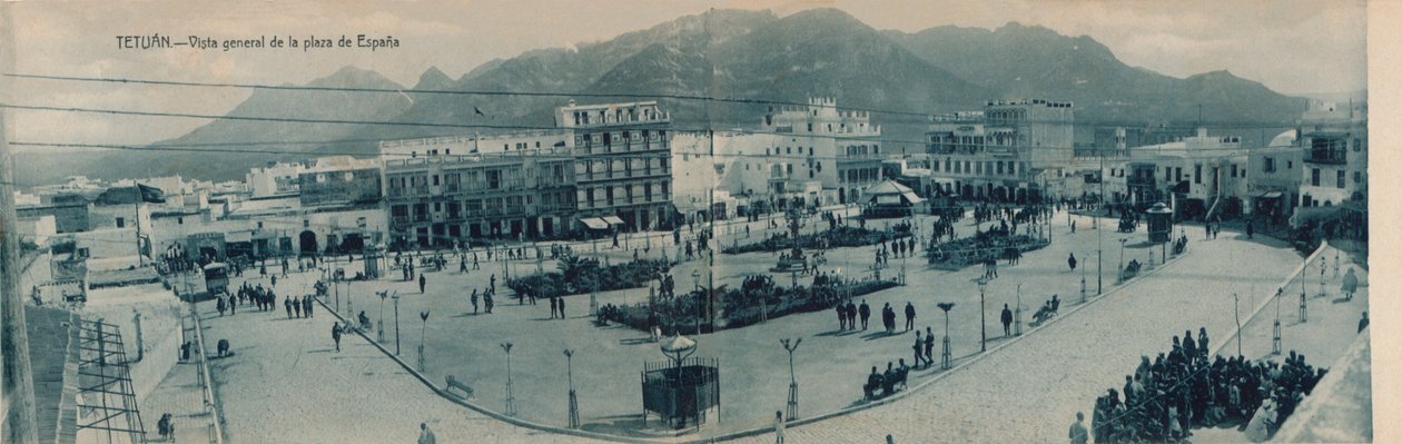 Tetuan - Generel udsigt over Plaza de España, c1910. af Unbekannt