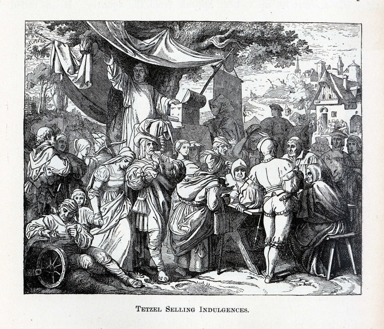 Tetzel sælger aflad, 1882 af Unbekannt