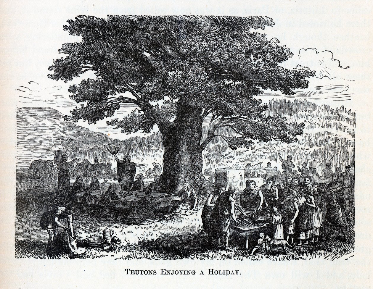 Teutoner nyder en ferie, 1882 af Unbekannt