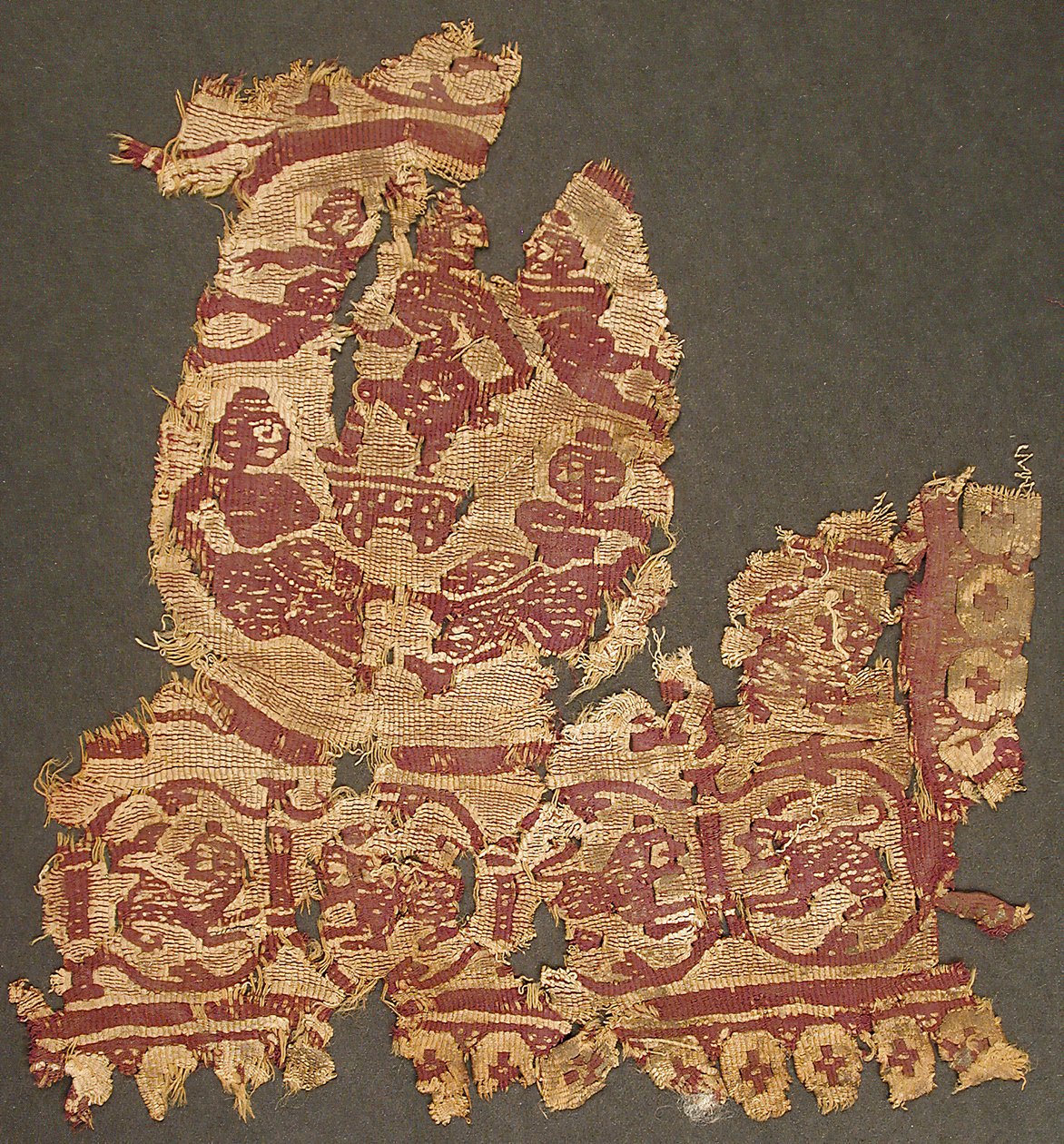 Tekstilfragment, byzantinsk, 4.-6. århundrede. af Unbekannt