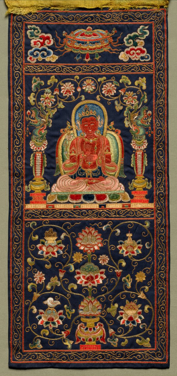Thangka med den syvende Bodhisattva, 1368 - 1424. af Unbekannt