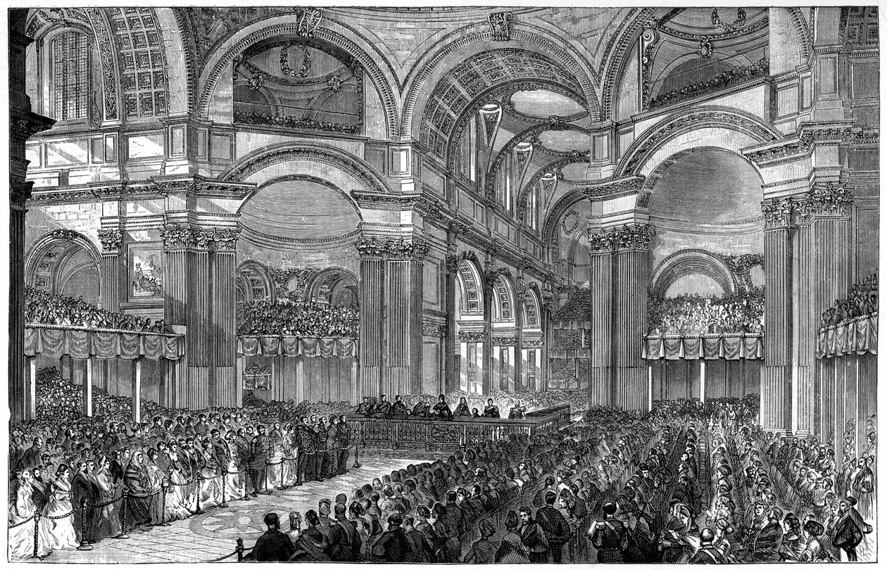 Thanksgiving gudstjeneste i St Pauls Cathedral, London, 1900 af Unbekannt