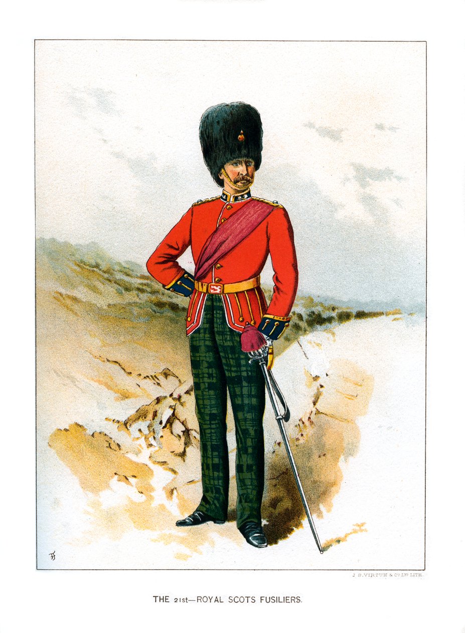 The 21st Royal Scots Fusiliers, c1890 af Unbekannt