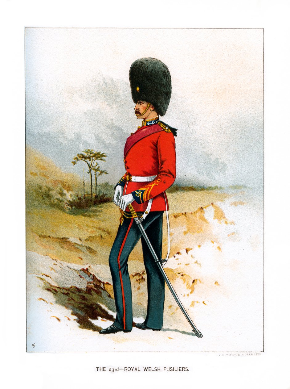 The 23rd Royal Welsh Fusiliers, c1890 af Unbekannt