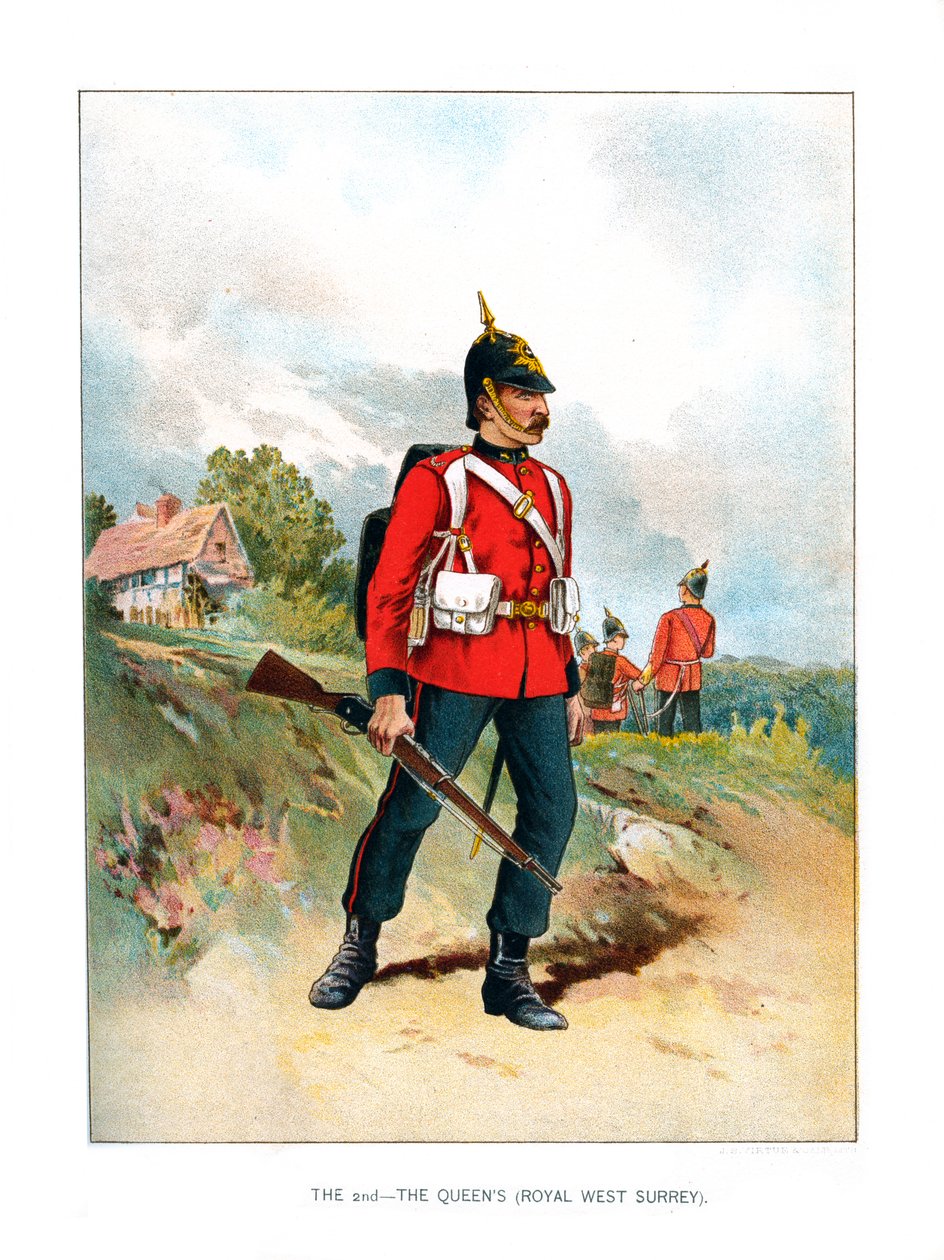Den 2., The Queens Royal West Surrey, c1890 af Unbekannt