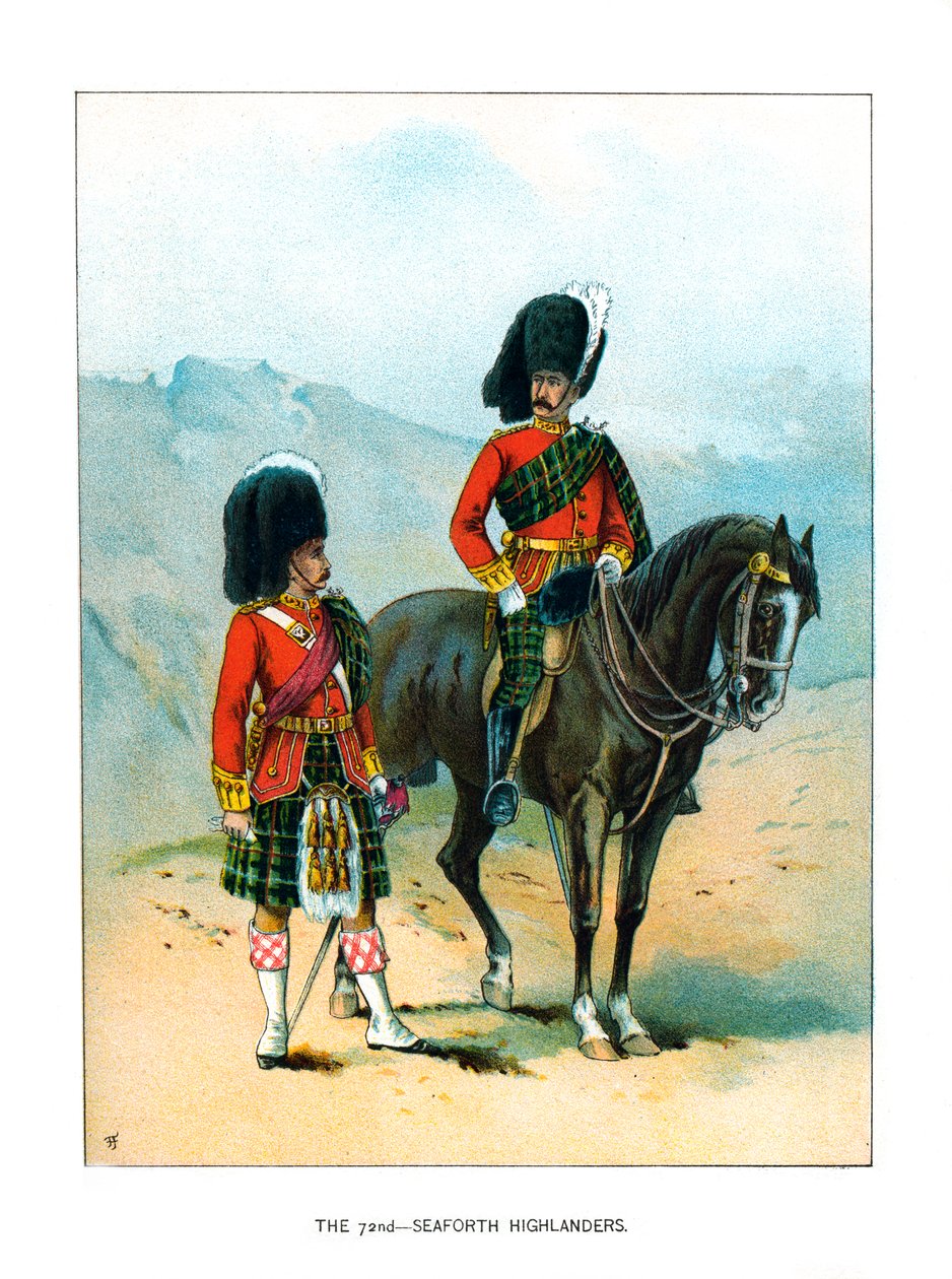 The 72nd Seaforth Highlanders, c1890 af Unbekannt