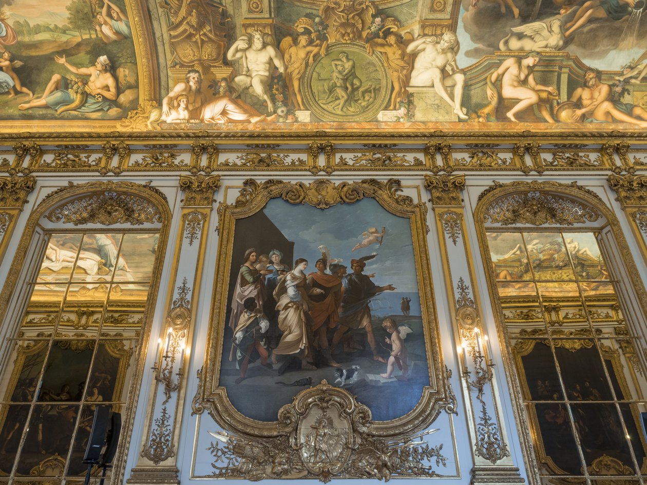Bortførelsen af Helene af Paris, kopi af Louvre-værkstederne af Unbekannt
