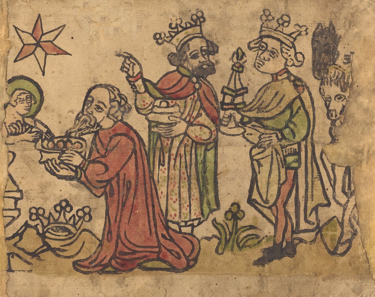 Magiernes tilbedelse, ca. 14001430. af Unbekannt