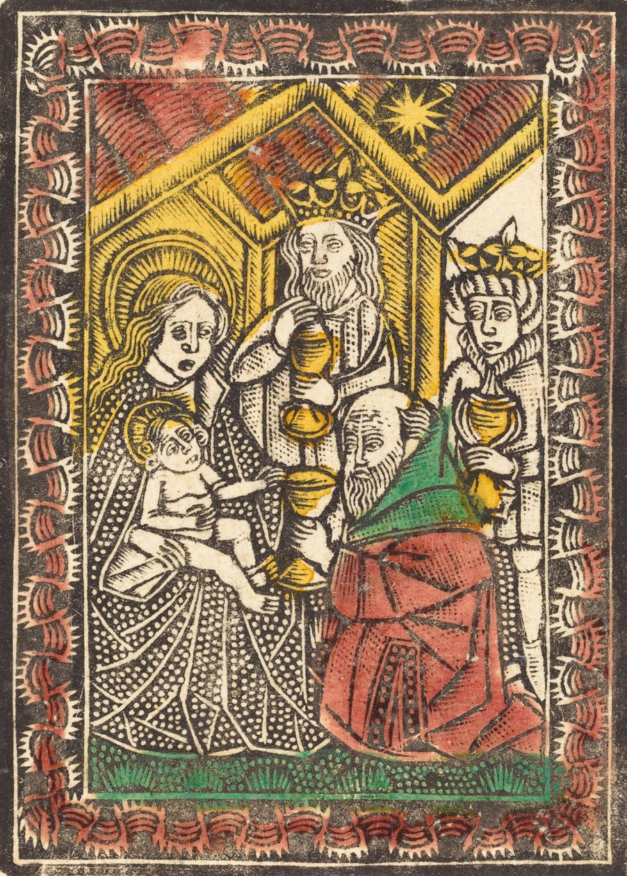 Magiernes tilbedelse, ca. 14701480. af Unbekannt
