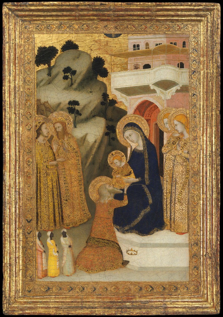 Magiernes tilbedelse, ca. 1340-43. af Unbekannt