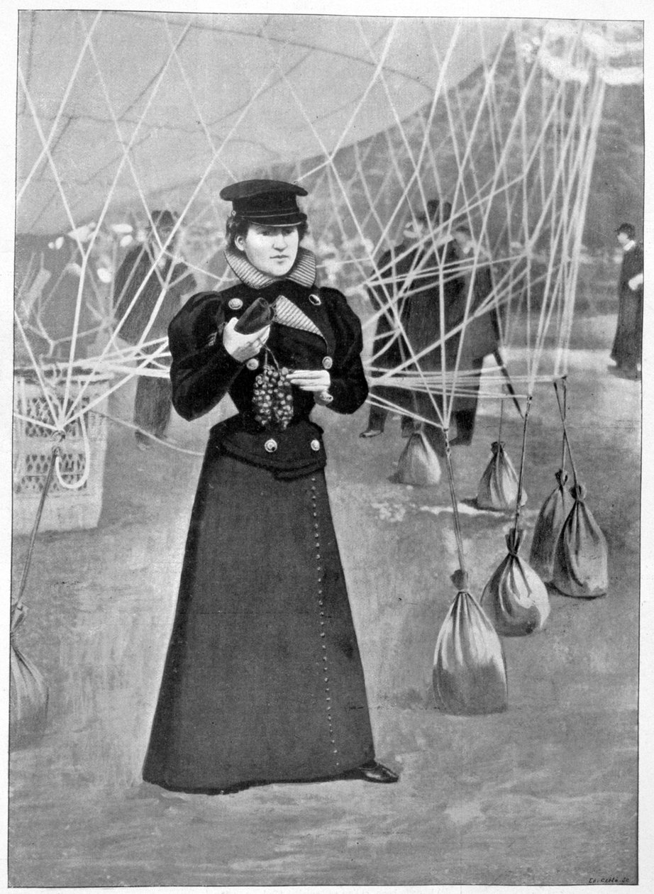 The Aero Club, kostume af en kvindelig ballonflyver, 15. november 1898 af Unbekannt