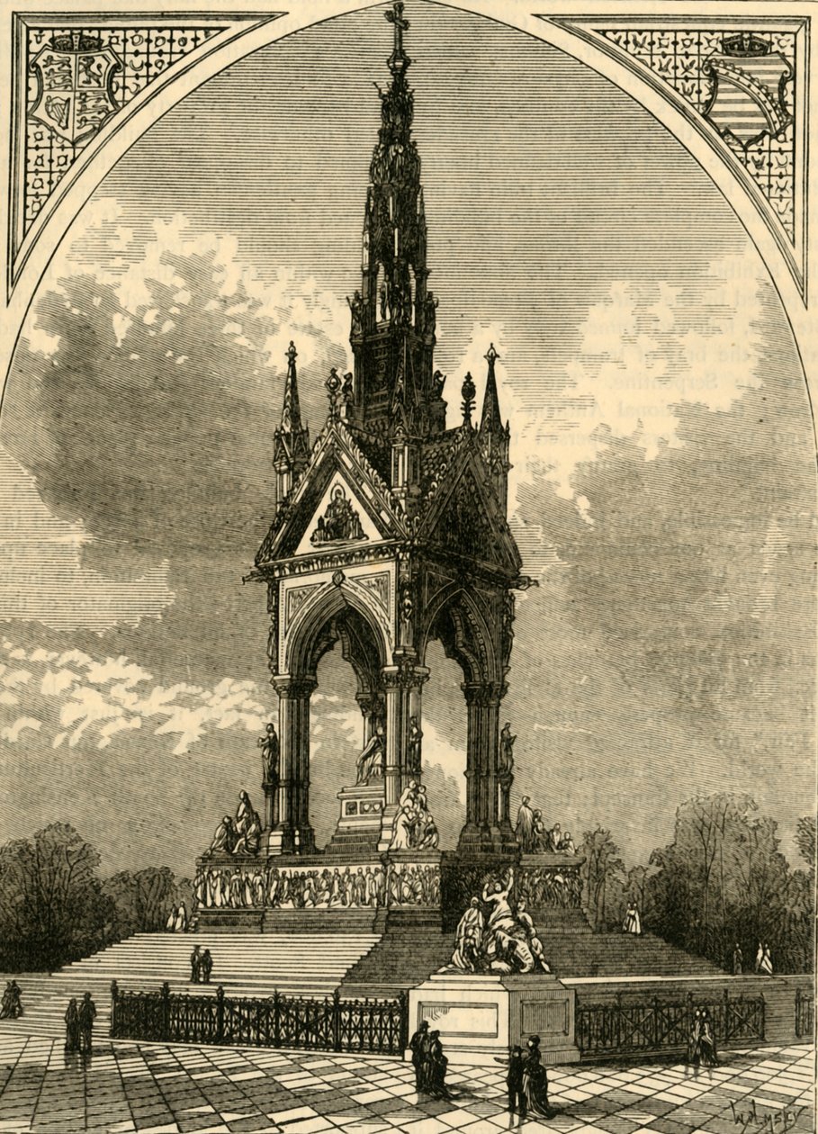 Albert Memorial, c1876. af Unbekannt