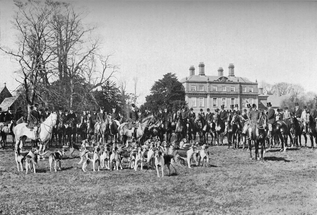 The Albrighton Hounds: A Meet at Stretton, c1903, 1903 af Unbekannt