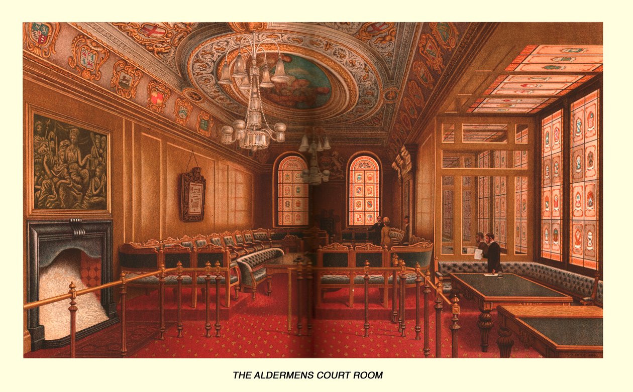 Aldermens Retssal, 1886 af Unbekannt