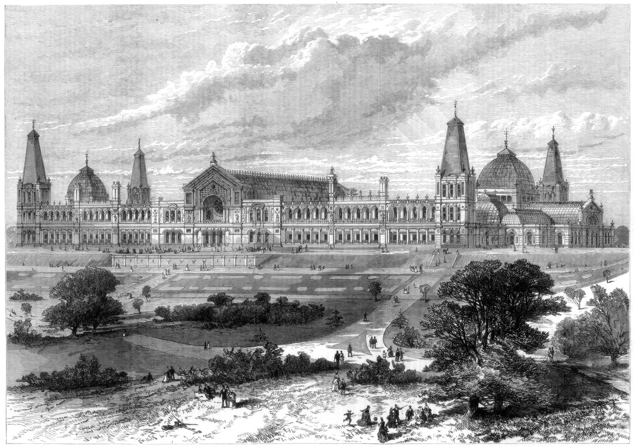 Alexandra Palace, Muswell Hill, London, 1875 af Unbekannt