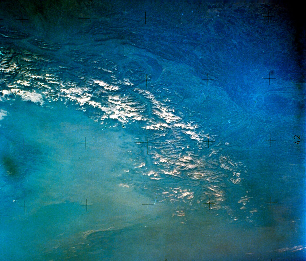 Alperne fra rummet. NASA fotografi af Unbekannt