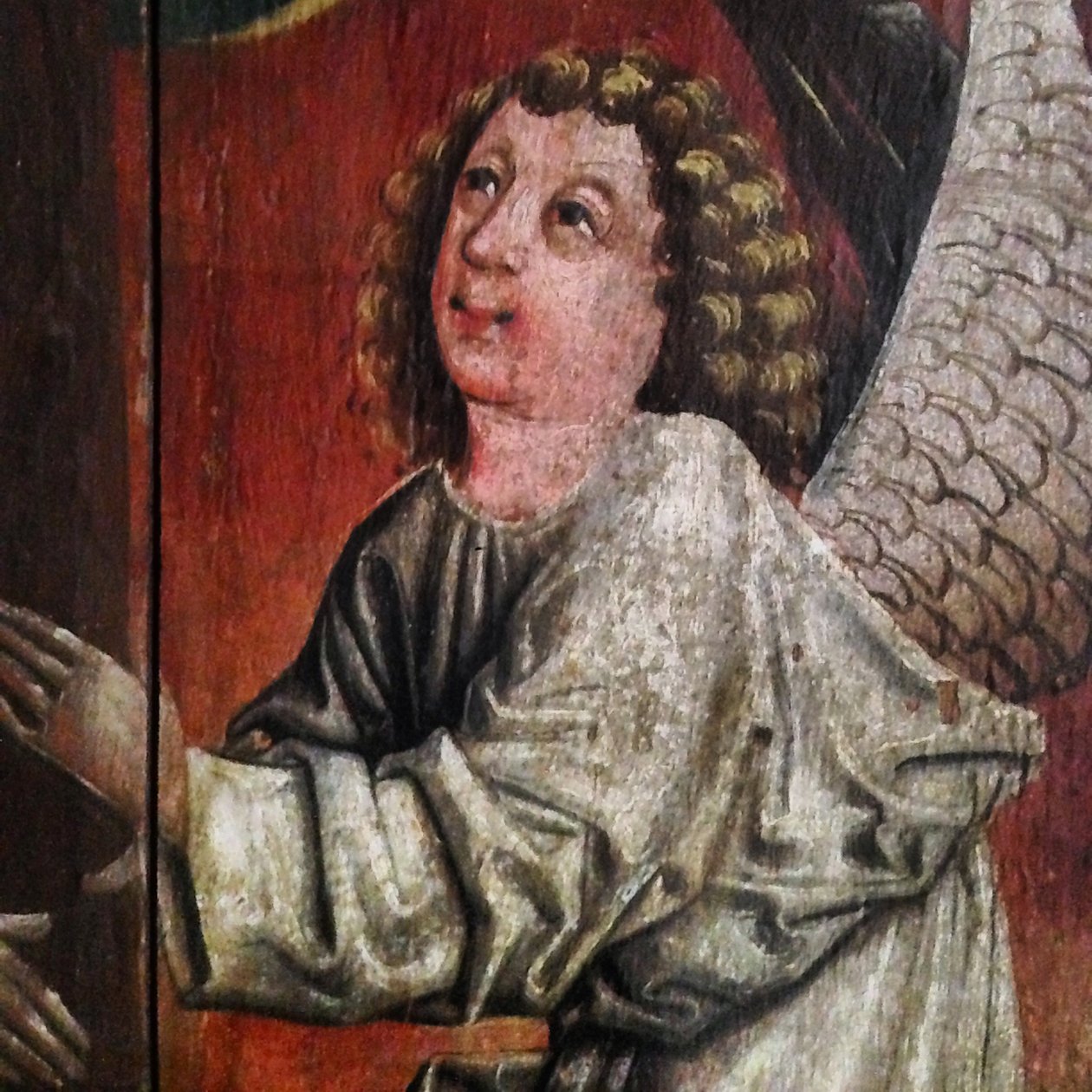 Englen. Detalje af Holy Blood Shrine, midten af det 15. århundrede af Unbekannt