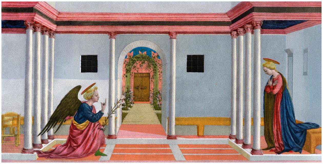 Bebudelsen, c1445, 1958 af Unbekannt