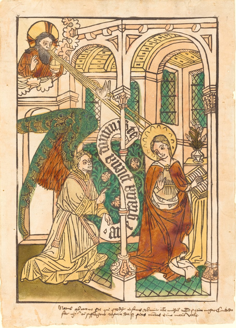 Bebudelsen, ca. 14501470. af Unbekannt