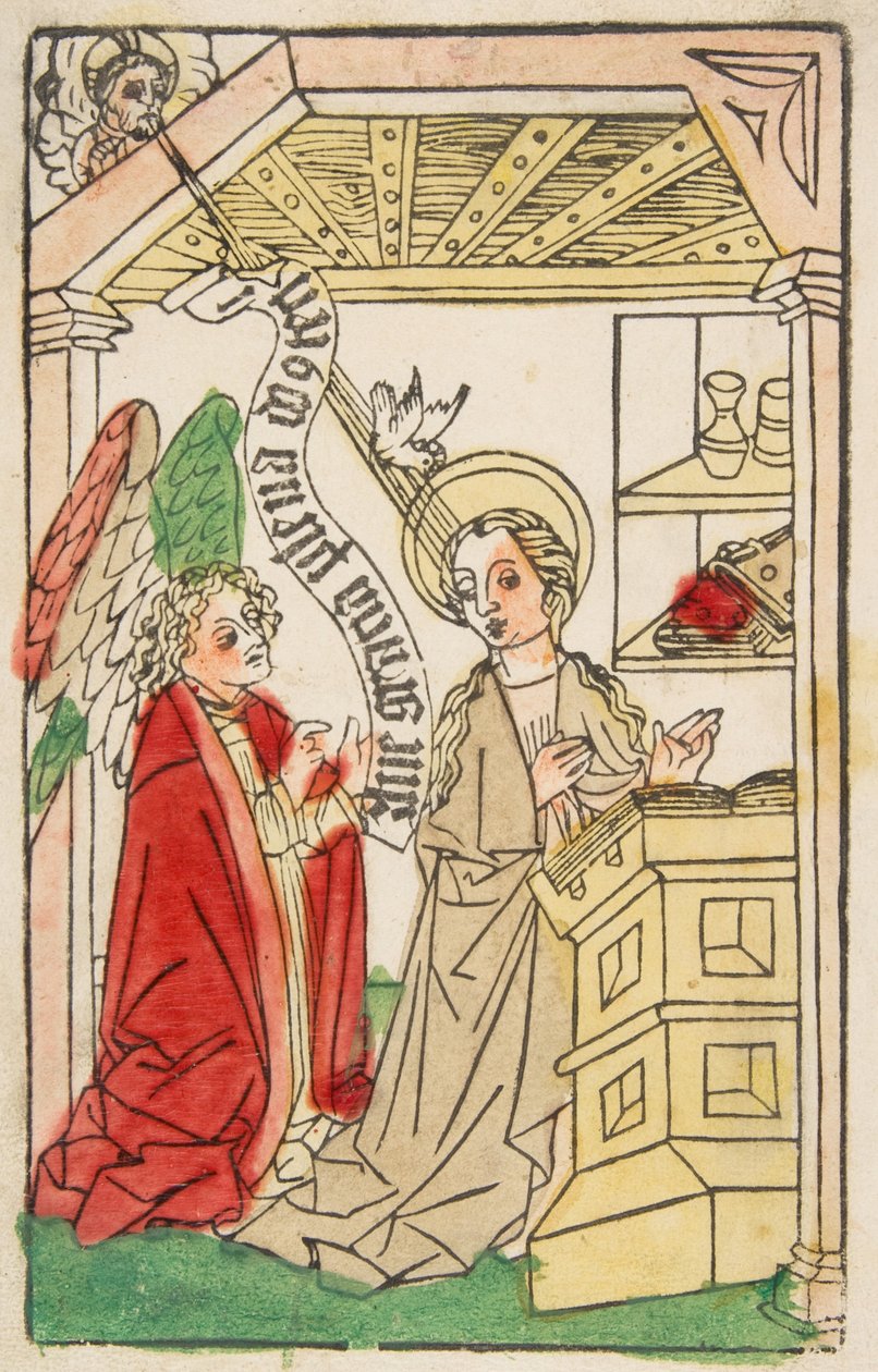 Bebudelsen, ca. 1460-70. af Unbekannt