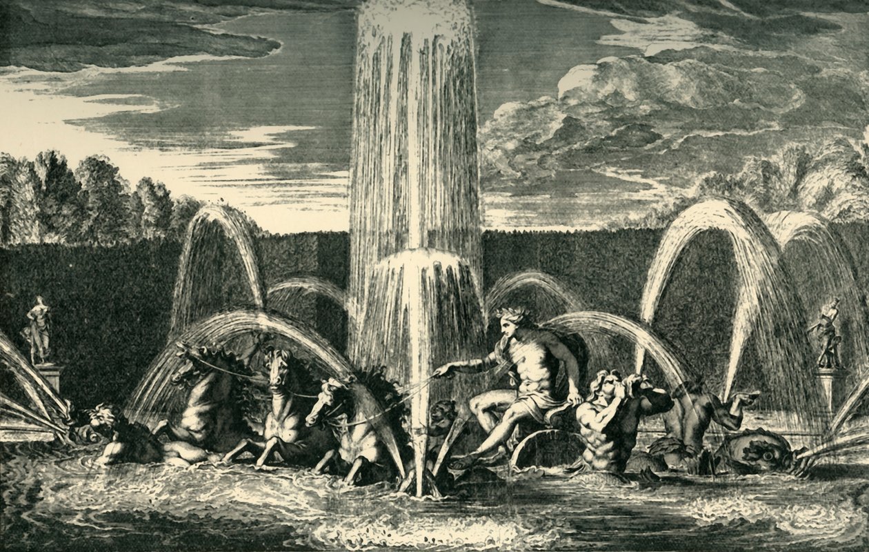 Apollo-fontænen i haverne i Versailles, Frankrig, 1683, 1903. af Unbekannt