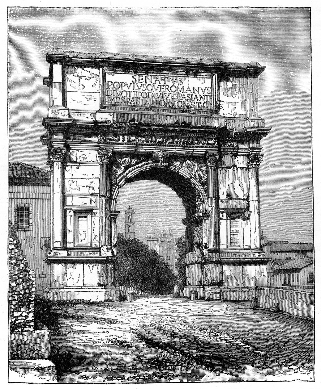 Titusbuen, Rom, Italien, 1882 af Unbekannt