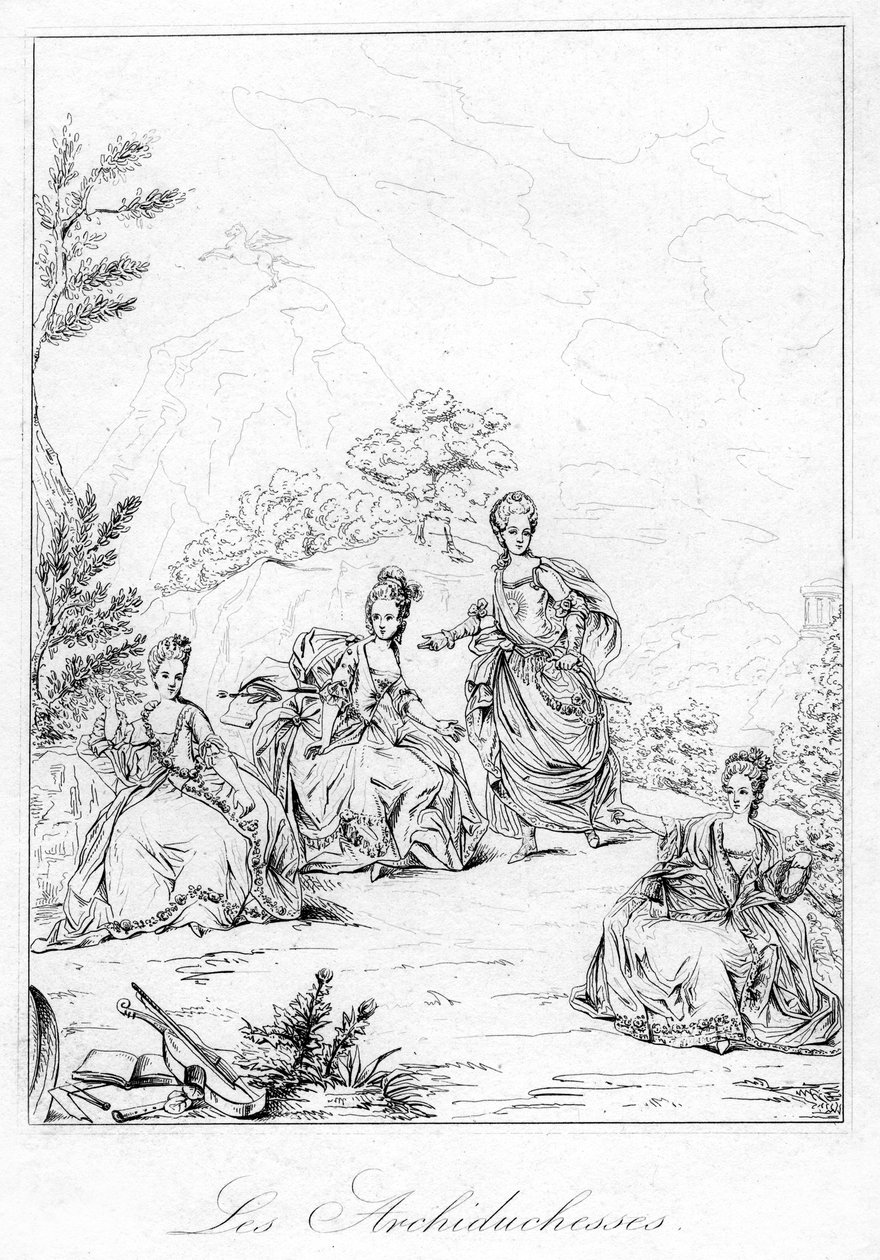 Ærkehertuginderne, c1600-tallet af Unbekannt