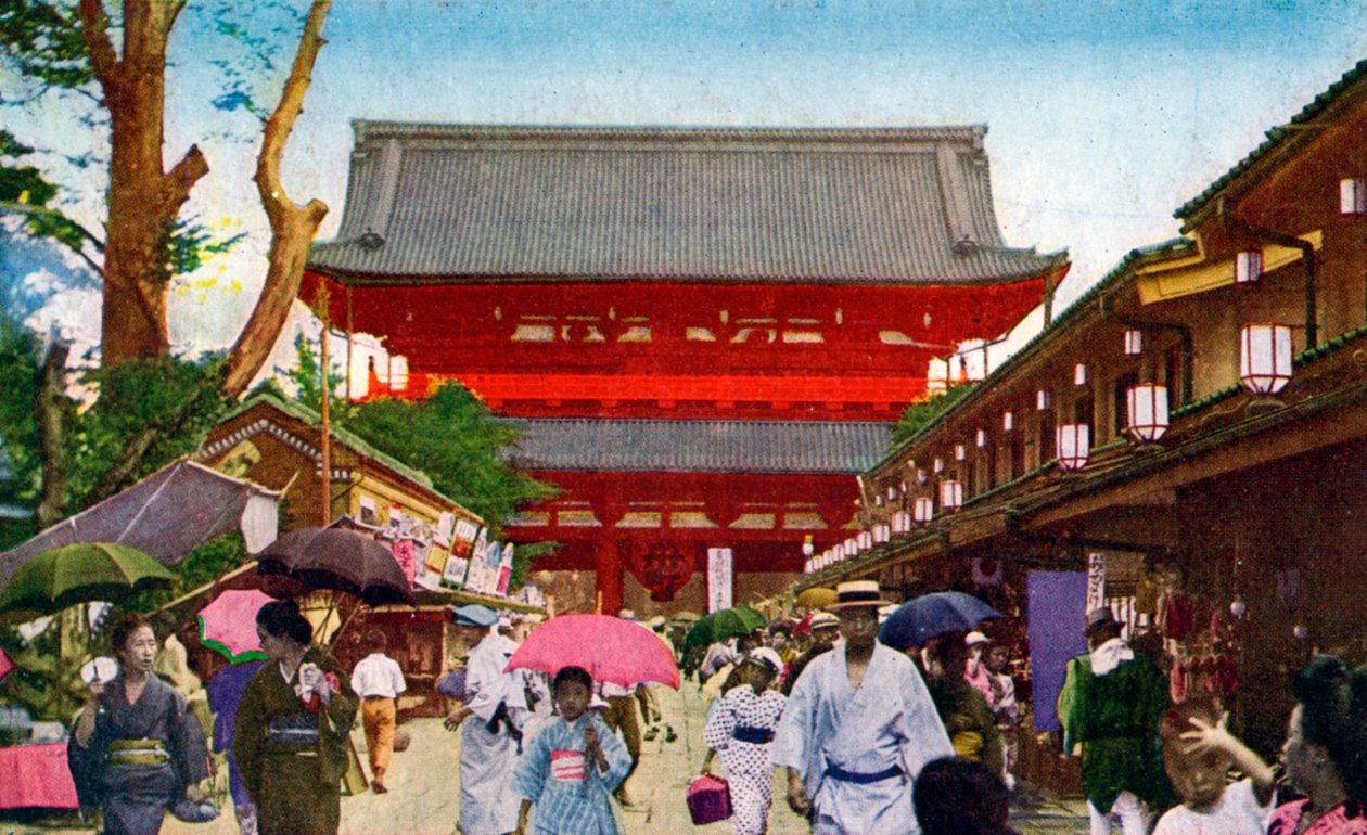 The Asakusa Kannon temple, Tokyo, Japan, 20th century af Unbekannt