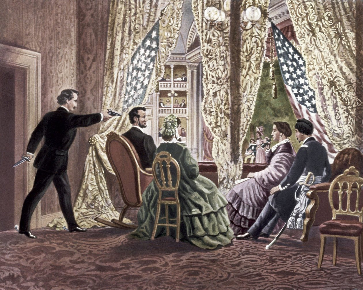 Mordet på Abraham Lincoln, 1865 af Unbekannt