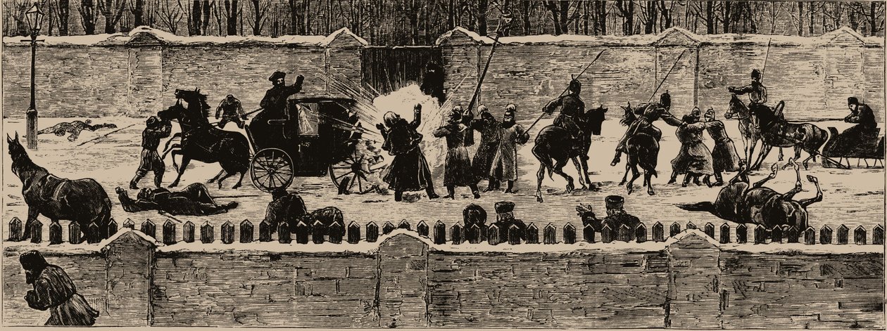 Mordet på Alexander II den 13. marts 1881, 1881. af Unbekannt