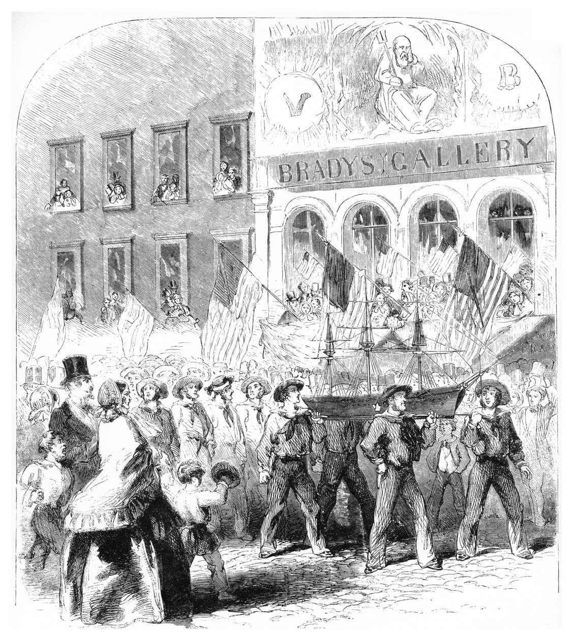 The Atlantic Telegraph Cable, Parade, c1858 af Unbekannt