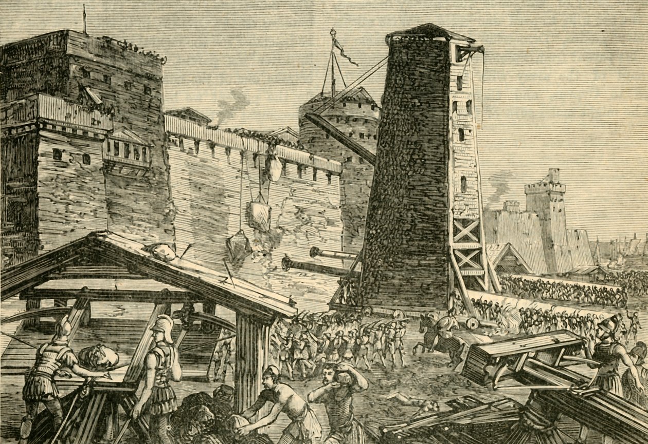 Angrebet på Rhodos, 1890. af Unbekannt
