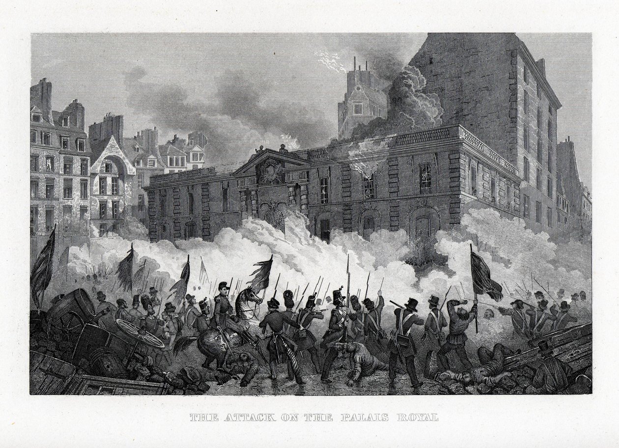 Angrebet på det kongelige palads, 1882 af Unbekannt