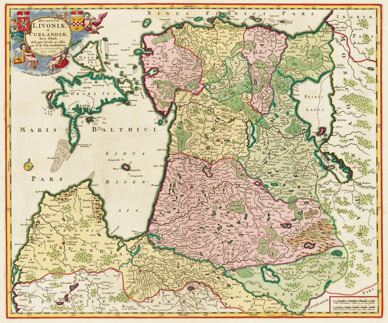 Østersøen Fra: Nova Tabula, 1705 af Unbekannt
