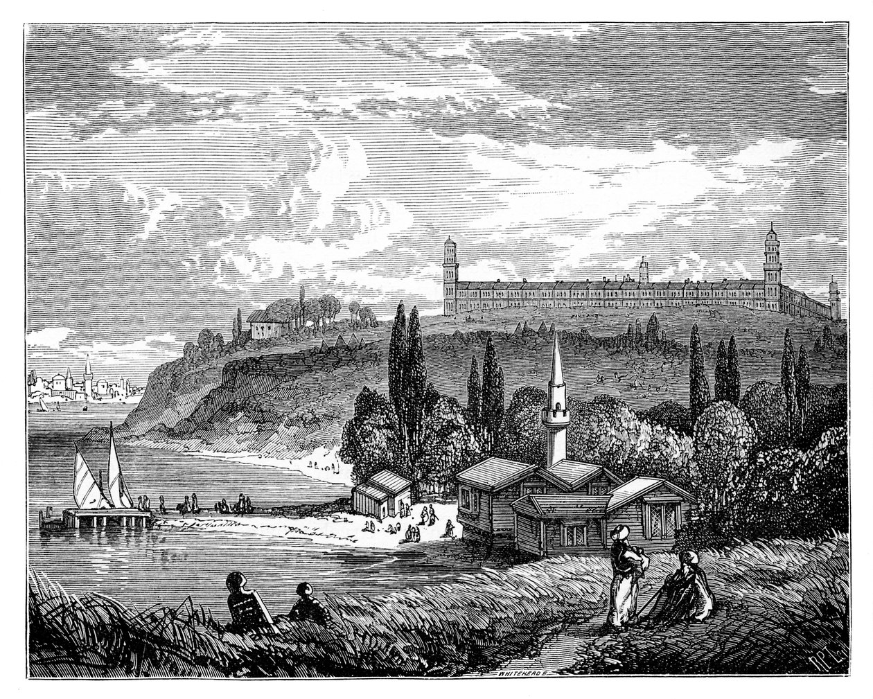 Kasernehospitalet, Scutari, Tyrkiet, c1888 af Unbekannt
