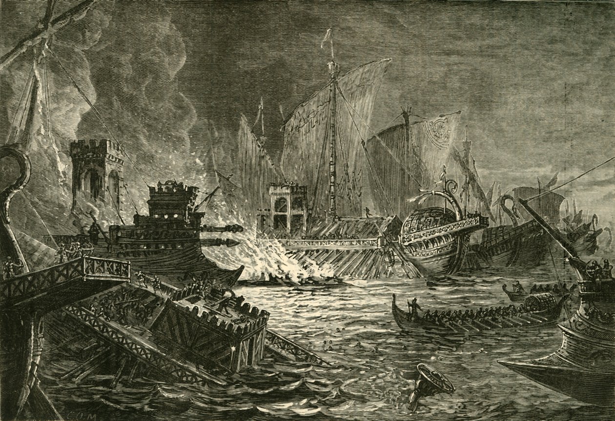 Slaget ved Actium, 1890. af Unbekannt