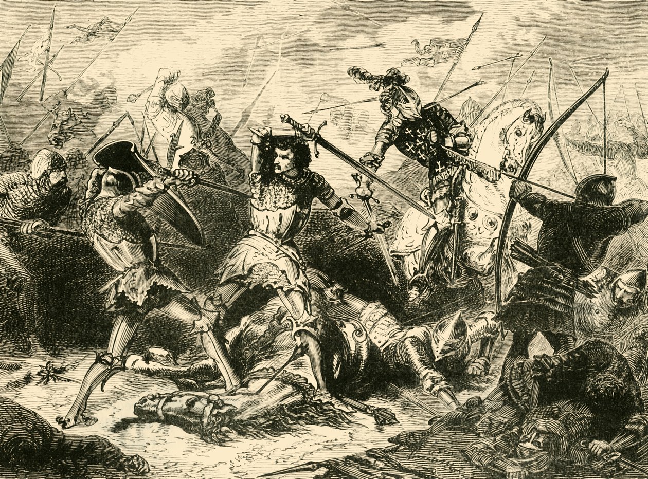 Slaget ved Agincourt, 1415, 1890. af Unbekannt