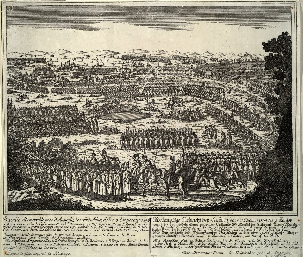 Slaget ved Austerlitz den 2. december 1805, 1805 af Unbekannt