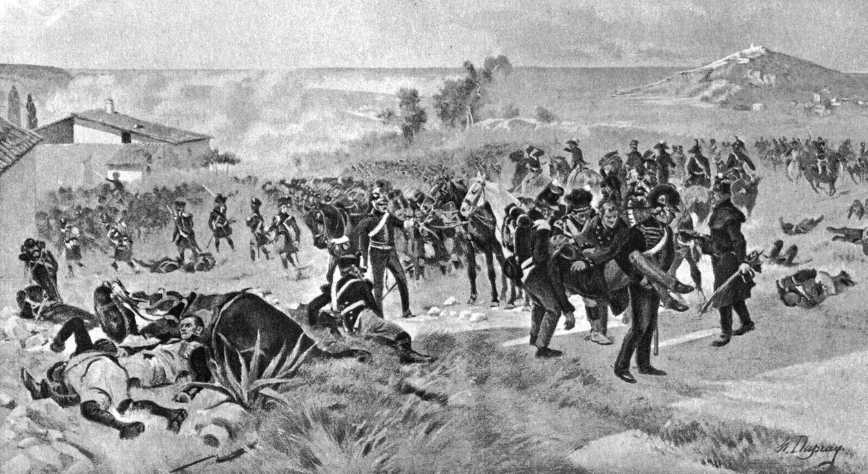 Slaget ved Corunna, 16. januar 1809, 1910 af Unbekannt