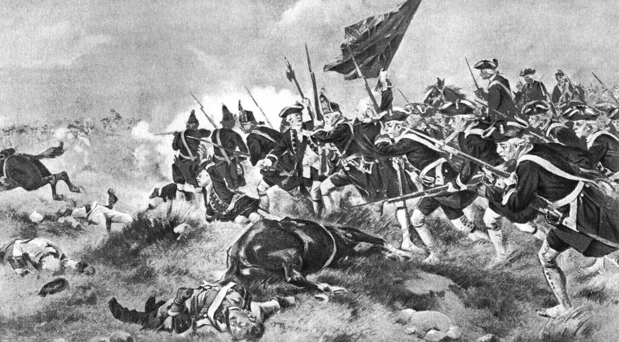 Slaget ved Dettingen, 16. juni 1743, 1910 af Unbekannt