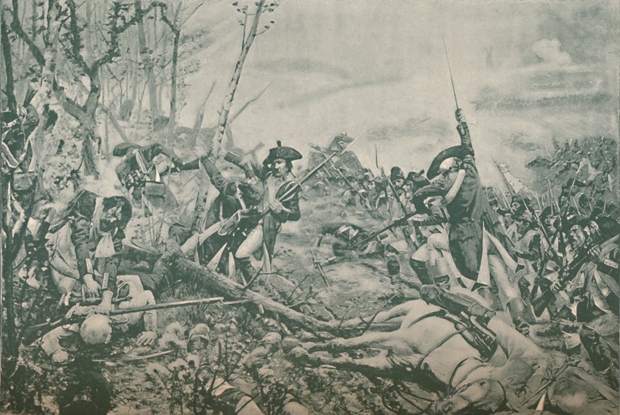 Slaget ved Jemmapes, nær Mons, Belgien, 6. november 1792, 1896 af Unbekannt