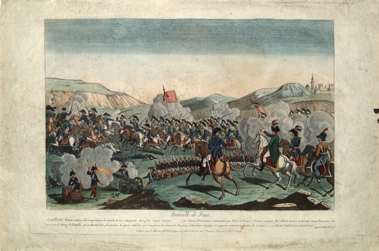 Slaget ved Jena, ca 1806 af Unbekannt