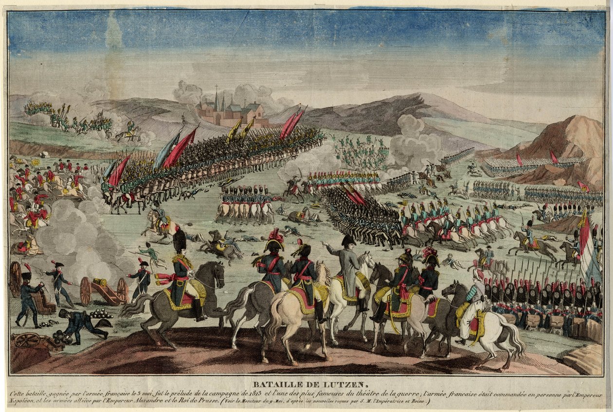 Slaget ved Lützen, 1813 af Unbekannt