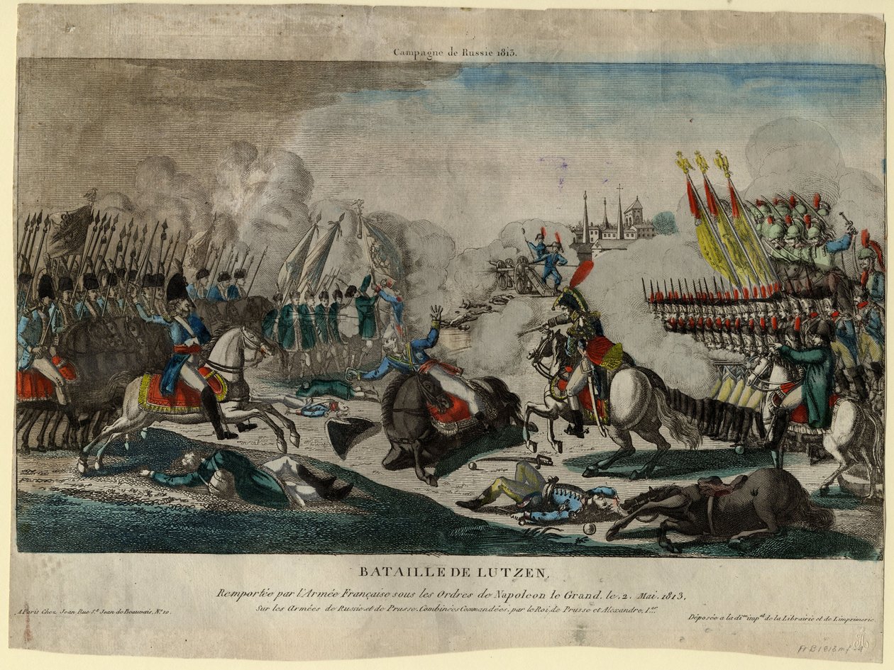 Slaget ved Lützen, 1813 af Unbekannt