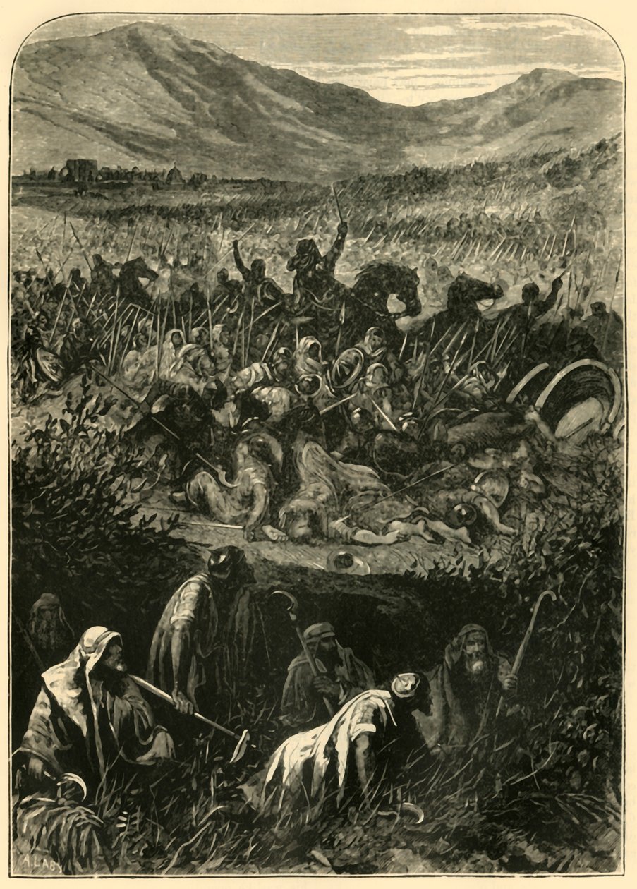 Slaget ved Michmash, 1890. af Unbekannt