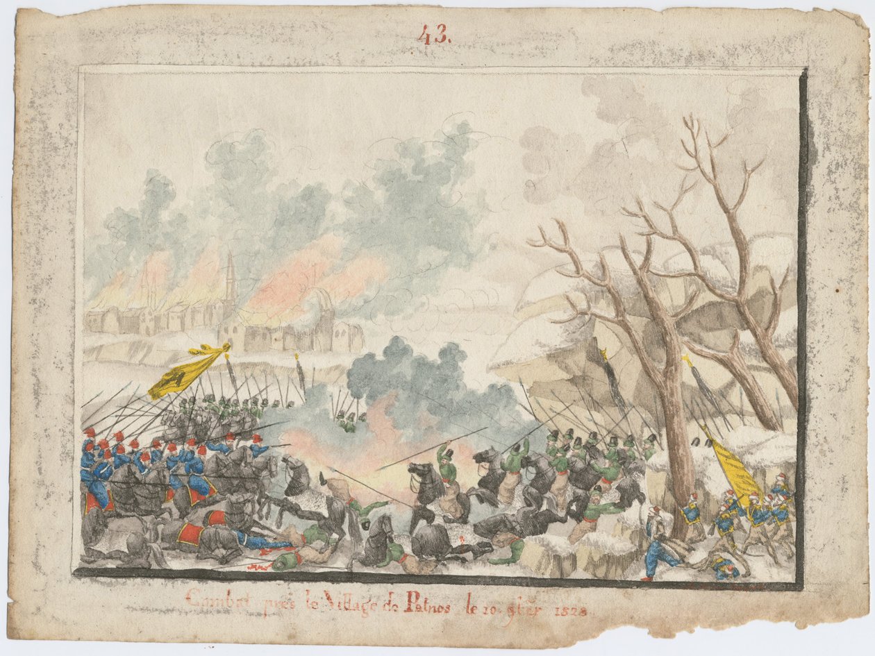 Slaget ved Patnos i oktober 1828, 1829 af Unbekannt