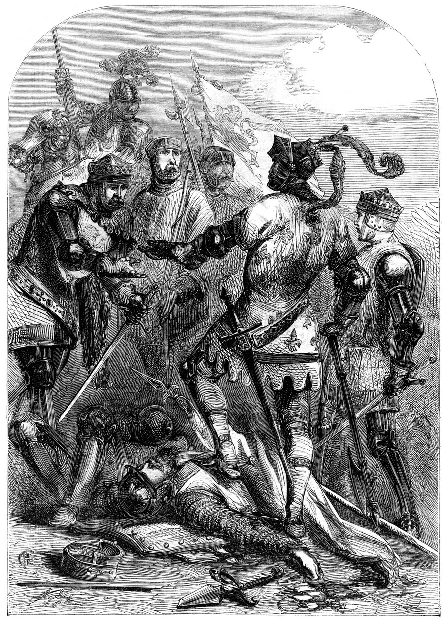 Slaget ved Poictiers, 19. september 1356 af Unbekannt