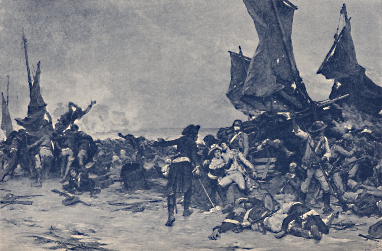 Slaget ved Quiberon, 1795, 1896 af Unbekannt